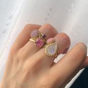 Juvelia 【◎在庫限り/Video/11月誕生石】ピンクトパーズ　ファセットリング【Pink Topaz/Faceted round ring】 Review