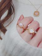 Juvelia 【◯在庫限り/Video/6月誕生石】ホワイトムーンストーン　ファセットリング【White Moonstone/Faceted round ring】 Review