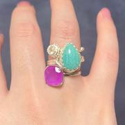 Juvelia 【Video】アマゾナイト　ペアシェイプLLリング【Amazonite/Pear shape largest ring】 Review