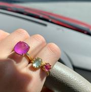Juvelia 【Video/〆在庫限り】グリーンカルセドニー　オーバルリング【Green Chalcedony/Oval ring】 Review