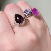 Juvelia 【グリッターあり/3月誕生石】アイオライト　ペアシェイプLLリング【Iolite/Pear shape largest ring】 Review