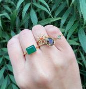 Juvelia 【〆在庫限り】グリーンオニキス　レクタングルリング【Green Onyx/Faceted rectangle ring】 Review