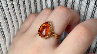 Juvelia 【Video】アンバー　ペアシェイプLLリング【Amber/Pear shape largest ring】 Review