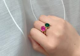 Juvelia 【5月誕生石】ラベンダージェイド　ファセットリング【Lavender Jade/Faceted round ring】 Review