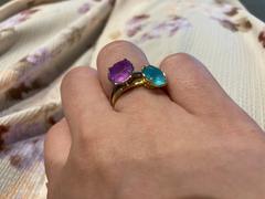 Juvelia 【5月誕生石】ラベンダージェイド　ファセットリング【Lavender Jade/Faceted round ring】 Review