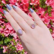 Juvelia 【Video/5月誕生石】ラベンダージェイド　オーバルLリング【Lavender Jade/Oval large ring】 Review