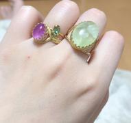 Juvelia 【Video/5月誕生石】ラベンダージェイド　オーバルLリング【Lavender Jade/Oval large ring】 Review