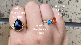 Juvelia 【〆在庫限り/Video】アパタイト　オーバルファセットSリング【Apatite/Oval faceted small ring】 Review