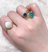 Juvelia 【5月誕生石】グリーンホワイトジェイド　オーバルLリング【Green White Jade/Oval large ring】 Review