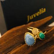 Juvelia 【10月誕生石】ブルーオパール　ペアシェイプLLリング【Blue Opal/Pear shape largest ring】 Review