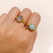 Juvelia 【Video】ブルーカルセドニー　オーバルLリング【Blue Chalcedony/Oval large ring】 Review