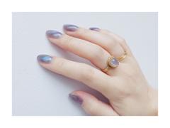 Juvelia 【Video】ブルーカルセドニー　オーバルLリング【Blue Chalcedony/Oval large ring】 Review