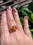 Juvelia 【Video /しっかりオレンジカラー】サンストーン　ファセットリング【Orange color /Sunstone/Faceted round ring】 Review