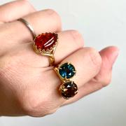 Juvelia 【〆在庫限り/11月誕生石】ロンドンブルートパーズ　ファセットリング【London Blue Topaz/Faceted round ring】 Review