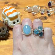 Juvelia 【〆在庫限り/11月誕生石】ロンドンブルートパーズ　ファセットリング【London Blue Topaz/Faceted round ring】 Review