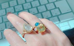 Juvelia 【Video/〆在庫限り】レモンクォーツ　クォーツリング【Lemon Quartz/Quartz ring】 Review