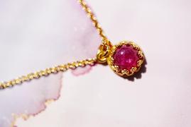 Juvelia 【7月誕生石】ルビー　フルムーンネックレス【Ruby/Fullmoon necklace】 Review