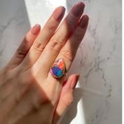 Juvelia 【Video/選べる】ピンクパープルオイスターターコイズ　ペアシェイプXLリング【Pink Purple Oyster Turquoise/Pear shape XL ring】 Review
