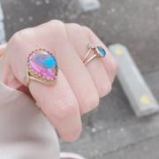 Juvelia 【Video/選べる】ピンクパープルオイスターターコイズ　ペアシェイプXLリング【Pink Purple Oyster Turquoise/Pear shape XL ring】 Review