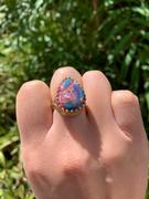 Juvelia 【ブルーメイン】ピンクパープル　オイスターターコイズ　ペアシェイプXLリング【Pink Purple Oyster Turquoise/Pear shape XL ring】 Review