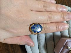 Juvelia 【〆在庫限り/12月誕生石】コッパーラピスラズリ　オーバルXLリング【Copper Lapis Lazuli /Oval XL ring】 Review