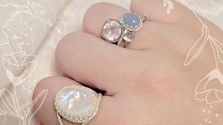 Juvelia 【Video】ホワイトシェル　オーバルXLリング【White Shell/Oval XL ring】 Review