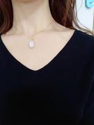 Juvelia 【◯在庫限り】ピンクシェル　オーバルXLオードリーネックレス【Pink Shell/Oval XL Audrey necklace】 Review