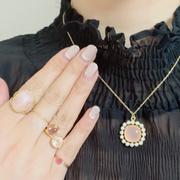 Juvelia ピンクカルセドニー　アリアネックレス【Pink Chalcedony/Aria necklace】 Review