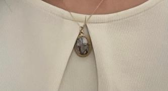 Juvelia 【10月誕生石】コッパーオパール　オーバルXLオードリーネックレス【Copper Opal/Oval XL Audrey necklace】 Review