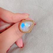 Juvelia 【◎在庫限り/6月誕生石】レインボームーンストーン　ペアシェイプXLリング【Rainbow Moonstone/Pear shape XL ring】 Review