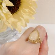 Juvelia 【○在庫限り】イエローカルサイト　ペアシェイプXLリング【Yellow Calcite/Pear shape XL ring】 Review
