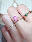 Juvelia 【完売/9月誕生石】ピンクサファイア　K10 オーバルファセットリング【Pink Sapphire/K10 Oval faceted ring】 Review
