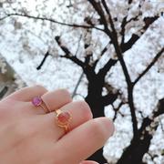 Juvelia 【完売/9月誕生石】ピンクサファイア　K10 オーバルファセットリング【Pink Sapphire/K10 Oval faceted ring】 Review