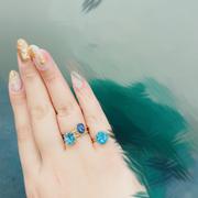 Juvelia 【◯在庫限り/Video/11月誕生石】スイスブルートパーズ　ファセットリング【Swiss Blue Topaz/Faceted round ring】 Review