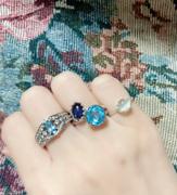 Juvelia 【◯在庫限り/Video/11月誕生石】スイスブルートパーズ　ファセットリング【Swiss Blue Topaz/Faceted round ring】 Review