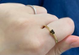 Juvelia スモーキークォーツ　スクエアSマリーリング【Smoky quartz/Faceted square small ring】 Review