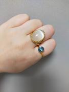 Juvelia 【〆在庫限り/11月誕生石】ロンドンブルートパーズ　14kgf オーバルファセットリング【London Blue Topaz/14kgf Oval faceted ring】 Review