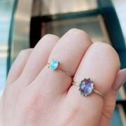 Juvelia アンデシンラブラドライト　K10 オーバルファセットSリング【Andesine Labradorite/K10 Oval faceted small ring】 Review