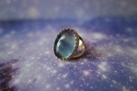 Juvelia マルチカラーフローライト　オーバルXLリング【Multi color Fluorite/Oval XL ring】 Review