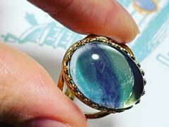 Juvelia 【Video】マルチカラーフローライト　オーバルXLリング【Multi color Fluorite/Oval XL ring】 Review