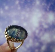 Juvelia マルチカラーフローライト　オーバルXLリング【Multi color Fluorite/Oval XL ring】 Review