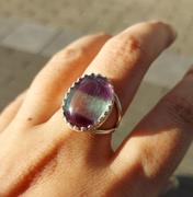 Juvelia マルチカラーフローライト　オーバルXLリング【Multi color Fluorite/Oval XL ring】 Review