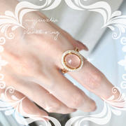 Juvelia ピンクカルセドニー　プラネットオーバルLリング【Pink Chalcedony/Planet oval L ring】 Review
