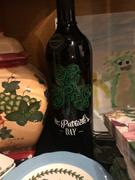 Mano's Wine St. Patrick's Shamrock Etched Wine Bottle Review