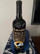 Mano's Wine Los Angeles Rams 2021 Champions Stripes Etched Wine Review