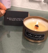 Black Luxe Candle Co. Wood Wick Donuts & Cider Review