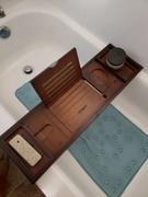 DailySale Expandable Bamboo Caddy Bath Tub Organizer Tray Review