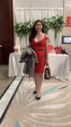 Alieva Sophia Bandage Dress (Maroon) Review
