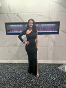 Alieva Lilux One Shoulder Modern Maxi Dress (Black) Review