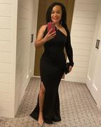 Alieva Lilux One Shoulder Modern Maxi Dress (Black) Review